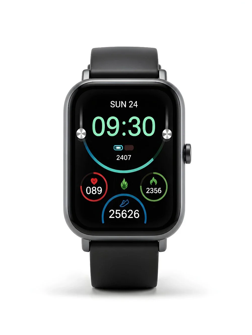 NIB ZL54C Smartwatch Bluetooth Call Fitness Tracker Waterproof Black